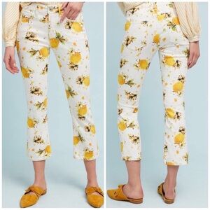 Anthropologie Pilcro Lemon Grove High-Rise Bootcut Cropped Jeans, size 25
